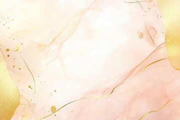 Elegant Abstract Background with Soft Pink and Gold Accents