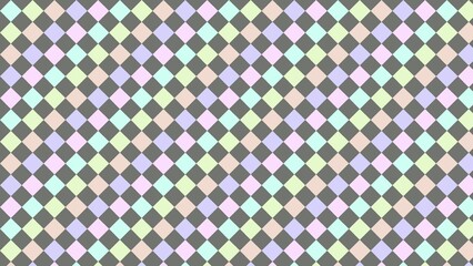 Pastel diamond pattern background.  A repeating geometric design with small, diamond-shaped elements in various pastel colors. 