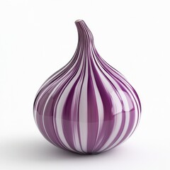 onion vegetable isolated 3D render on white background 
