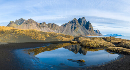 Beautiful mountains reflected in the water 2025