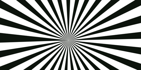 Black And White Sunburst Background