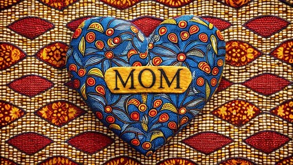 Fototapeta premium A heart love for Mother Day of beautiful symbol design.