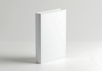Standing Book with Blank White Cover for Mockup and Template Uses
