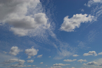 clouds on a clear day