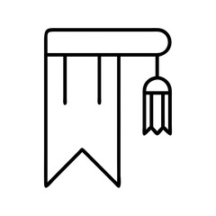 Graduation cap tassel icon vector illustration graduation celebration academic symbol degree 2024