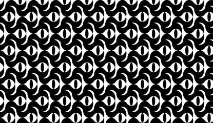 Fototapeta premium Mesmerizing black and white optical illusion forming a seamless pattern, ideal for backgrounds and creative projects