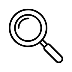 Magnifying glass icon vector search find zoom tool symbol for web design and mobile apps ui