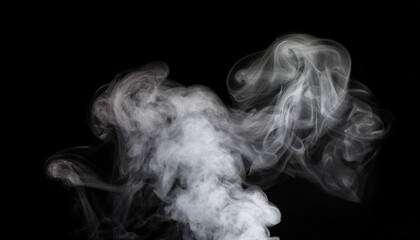 smoke on black background