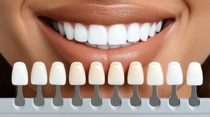 Transform your smile tooth whitening advertisement dental clinic visual content bright environment inviting concept