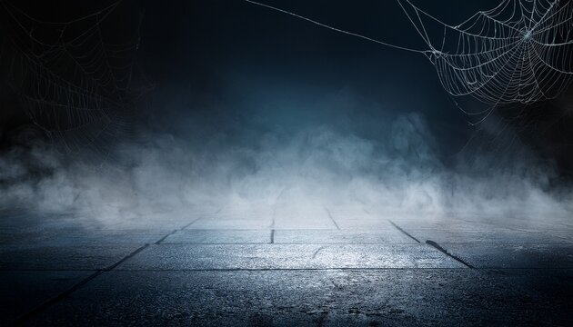 spider web on the window - Powered by Adobe