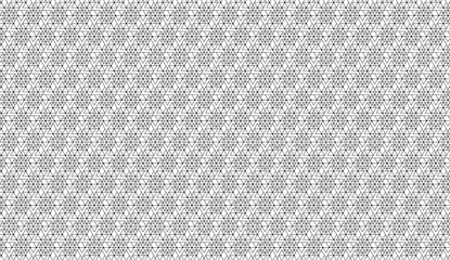 Seamless geometric pattern forming triangles and hexagons with lines and dots, ideal for backgrounds and decorative purposes