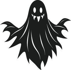Isolated Ghost Phantom Vector Silhouette