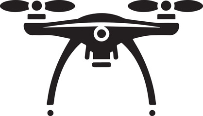Drone silhouette icon illustration EPS File
