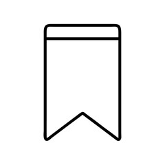 Download save bookmark tag ribbon banner flag favorite label outline vector icon graphic design