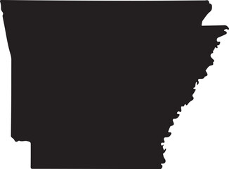 Arkansas map. Abstract design, vector illustration