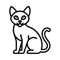Cute cartoon cat illustration vector drawing pet animal feline domestic kitty kitten design graphic