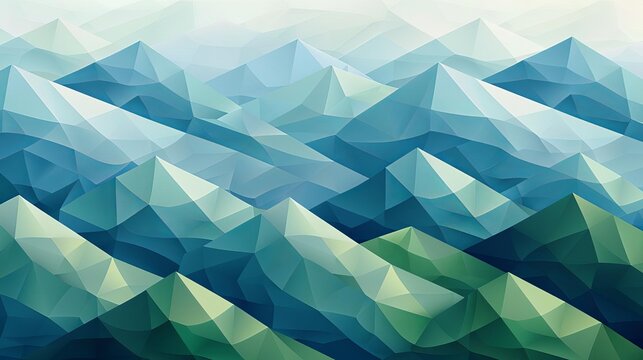 abtrack Background Patterned landscape, repeating geometric forms, cool blue and green hues Texture Abtrack Background