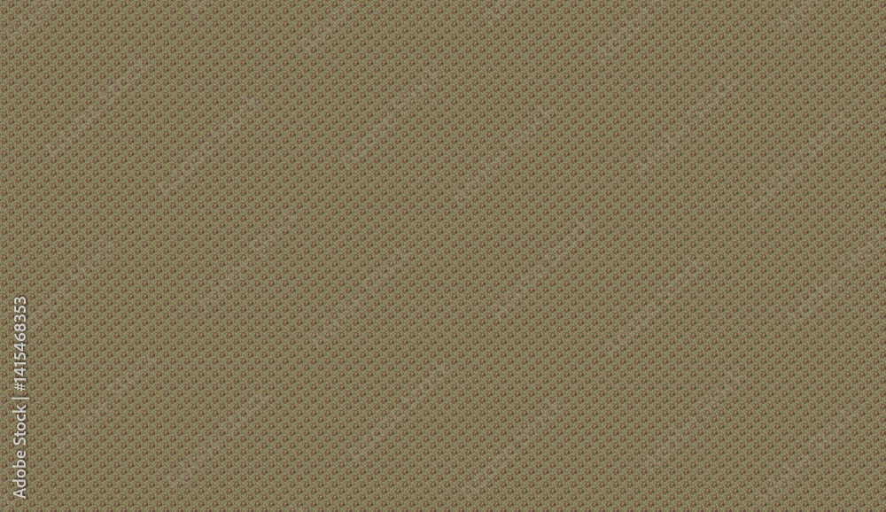 Poster seamless khaki textile texture with small decorative elements forming a subtle diagonal pattern, ide