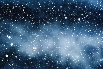 Fototapeta premium Starry night sky with stars and galaxy in a cold winter scene