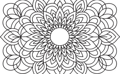 Seamless floral pattern with flowers and vintage ornament design