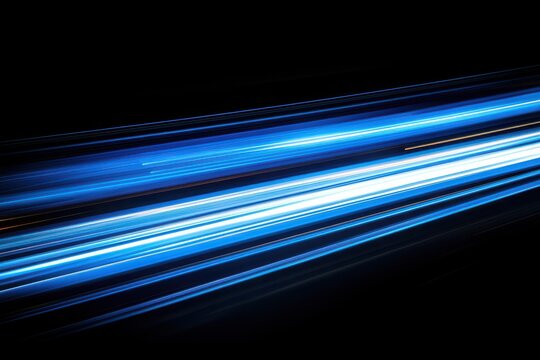 Abstract Blue Light Waves with Curved Lines and Digital Texture