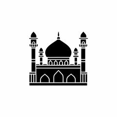 creative details Mosque Icon Vector Illustration