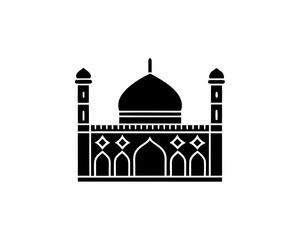 creative details Mosque Icon Vector Illustration