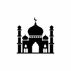 creative details Mosque Icon Vector Illustration