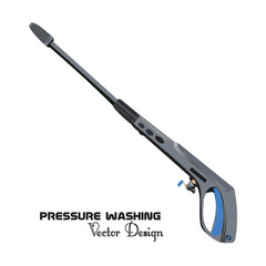 Pressure washing logo design, Pressure washing gun, spray gun, washing gun, gun icon 