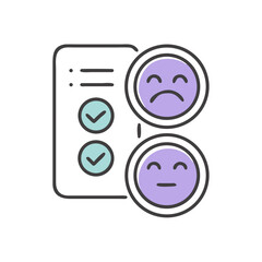 Mood Tracker Icon Representation with Smiley Faces