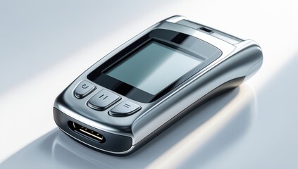 Sleek Modern Electronic Handheld Device with Display Screen