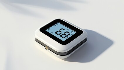 Modern Digital Thermometer with LCD Display - Smart Home Technology