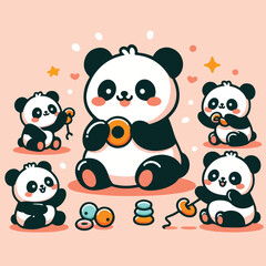 cute pan vector image