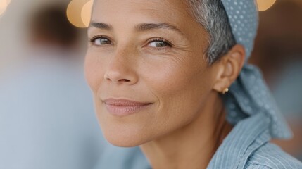 capture birthday portrait against softly blurred background with individual of any race age or gender