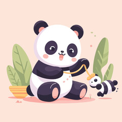 cute pan vector image