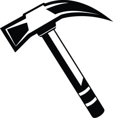 Geologist hammer silhouette, outline silhouette Geologist's hammer icon 