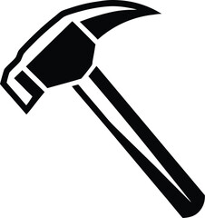 Geologist hammer silhouette, outline silhouette Geologist's hammer icon 