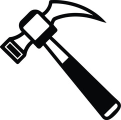 Geologist hammer silhouette, outline silhouette Geologist's hammer icon 