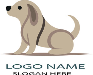 Dog logo icon vector .