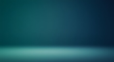 Gradient Background in Studio with Teal and Blue Colors