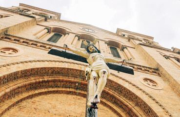 Jesus Christ on the cross in church