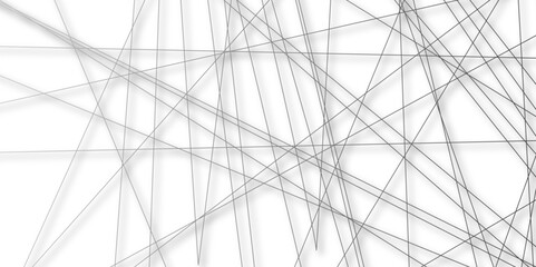 Abstract black lines with white background. Creative and geometric shape with luxury pattern and paper texture design. A beautiful Chaotic line seamless pattern., Vector illustration.