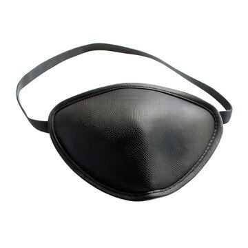 Black Eye Patch Isolated Against A Clean White Background Medical Accessory
