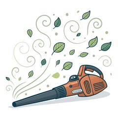 leaf blower vector