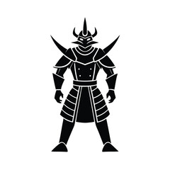 Fototapeta premium Samurai warrior clean vector illustrations