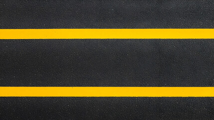 Wet Asphalt Road With Yellow Center Lines