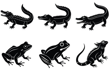 Black silhouettes of animals include black and white cats and a dragon silhouette, a tribal design symbol