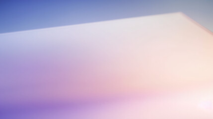 Close-up of frosted glass with beige, purple, silver, and pastel pink gradient lines, creating a futuristic design.

