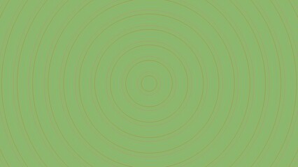 Circular concentric pattern in light olive green and taupe