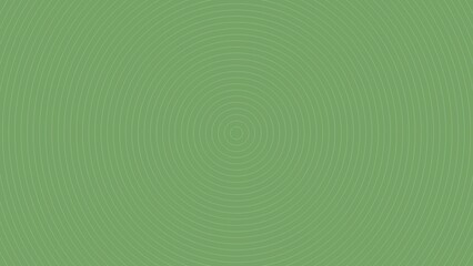 A muted sage green background with concentric circles